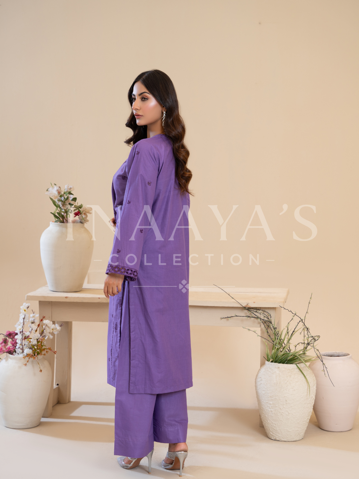 Nyla – Noir Petal Edition (2-peice) Stitched with Embroidery