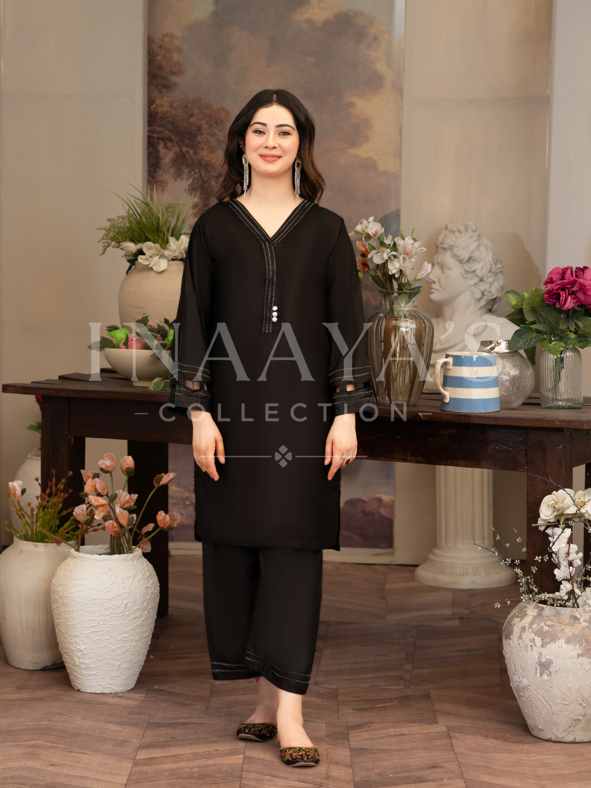 Noir Midnight Elegance - Soft Linen Edition